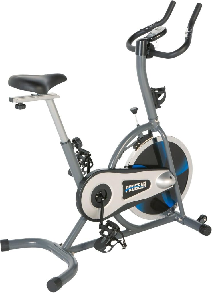 ProGear indoor exercise bike with 22-pound flywheel and LCD display