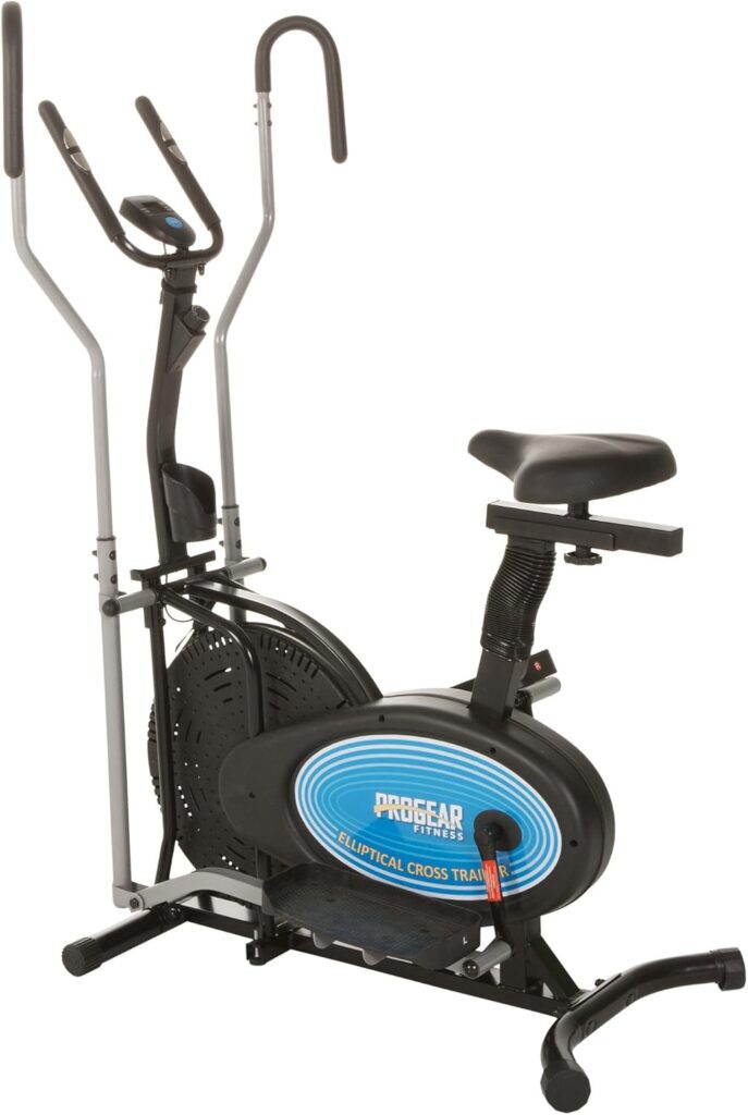 ProGear Dual Trainer Elliptical Exercise Bike with Pulse Sensor