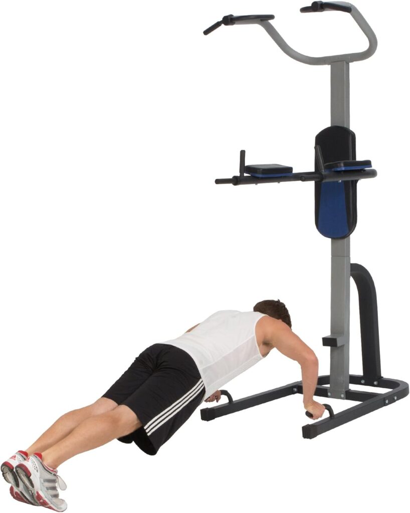 progear 275 tower fitness station for pull-ups, chin-ups, and push-ups