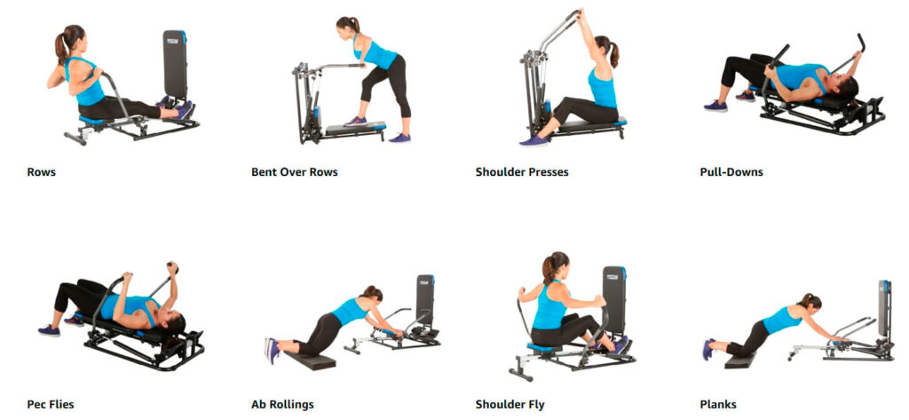 compact ProGear Rower Multi-Exercise